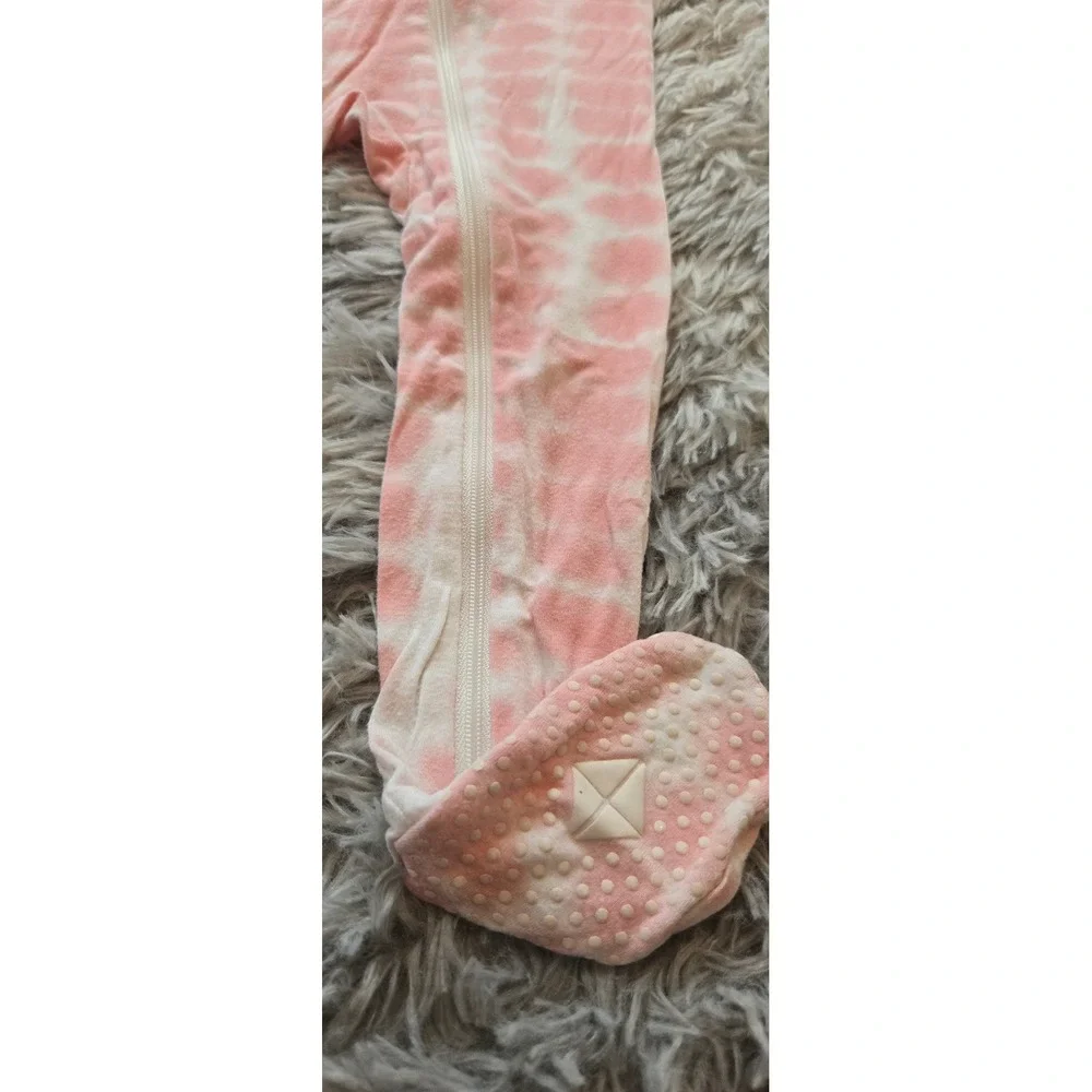 Kyte Baby‎ Pink Tie Dye Bamboo Rayon Zippered Footie Sleeper 12-18 Months